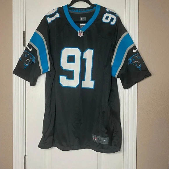 Carolina Panthers NFL Players Jersey #91 Morgan Fox Size XL - Picture 1 of 5
